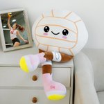 Giocattolo di peluche personalizzato Softball Volley con testo Regalo di compleanno per giocatori di sport con la palla per bambini