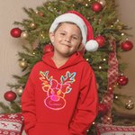 T-shirt personnalisé Elan Sweatshirt Hoodie avec nom Cadeau de Noël pour Famille Ami