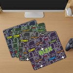 Elementi di gioco personalizzati Tappetino per mouse antiscivolo con nome Regalo di compleanno per gli studenti amanti dei videogiochi