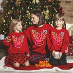 T-shirt personnalisé Elan Sweatshirt Hoodie avec nom Cadeau de Noël pour Famille Ami