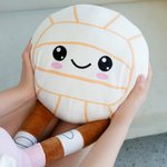 Giocattolo di peluche personalizzato Softball Volley con testo Regalo di compleanno per giocatori di sport con la palla per bambini