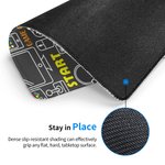 Elementi di gioco personalizzati Tappetino per mouse antiscivolo con nome Regalo di compleanno per gli studenti amanti dei videogiochi