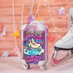 Personalizado Patinaje sobre Hielo Nacimiento Flor Mini Cabello Accesorio Maleta Forma Caja de Almacenamiento con Nombre Cumpleaños Regalo de Navidad para los entusiastas del patinaje sobre hielo