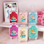 Personalizado Patinaje sobre Hielo Nacimiento Flor Mini Cabello Accesorio Maleta Forma Caja de Almacenamiento con Nombre Cumpleaños Regalo de Navidad para los entusiastas del patinaje sobre hielo
