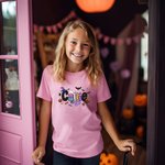 Personalizada calabaza fantasma 100% algodón niño camiseta con nombre Halloween regalo para niños niñas