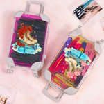 Personalizado Patinaje sobre Hielo Nacimiento Flor Mini Cabello Accesorio Maleta Forma Caja de Almacenamiento con Nombre Cumpleaños Regalo de Navidad para los entusiastas del patinaje sobre hielo