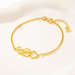 Bracelet personnalisé en forme de cœur avec initiales pour animaux de compagnie Cadeau d'anniversaire