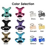 Personalizado Hueso Diseño Señalización Multicolor Arnés Pecho Mascota con Nombre y Número Actividades al Aire Libre Regalo de Cumpleaños para los Dueños Pet Lovers