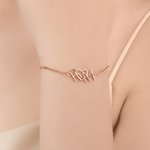 Bracelet personnalisé en forme de cœur avec initiales pour animaux de compagnie Cadeau d'anniversaire
