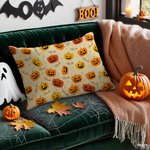 Spersonalizowana poszewka na poduszkę lędźwiową z imieniem i nazwiskiem Dekoracja domu Prezent na Halloween dla rodziny i przyjaciół