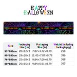 Jack-O'-Lantern Ghost Spider Web Camino de Mesa Personalizado con Texto Decoración para el Hogar Fiesta de Halloween Regalo para un Amigo de la Familia