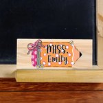 Personalisierte Bogen Bleistift Blackboard Radiergummi mit Titel und Whiteboard Marker Schulbedarf zurück zu Schule Saison Geschenk für Lehrer Pädagogen