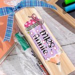 Personalisierte Bogen Bleistift Blackboard Radiergummi mit Titel und Whiteboard Marker Schulbedarf zurück zu Schule Saison Geschenk für Lehrer Pädagogen