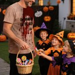 T-shirt Personnalisé avec Texte et Nom Thème de Halloween Style Sanglant Cadeau de Fête pour Homme