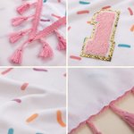 Personalized Tassel Trim Pet Bandana with Initial or Number Dog Cat Daily Accessory Gotcha Day Birthday Gift for Pet Owners Lovers