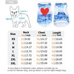Personalized Dog Cat Pet Cooling Suit with Name Red Heart Bone Paw Print Outdoor Activities Pet Party Birthday Gift for Pet Owners