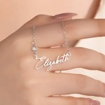 Personligt halsband med namn och födelsestenar Smycken Födelsedagspresent för kvinnor