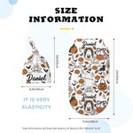Calabaza fantasma personalizado suave manta del bebé Swaddle nudo sombrero conjunto con el nombre de Halloween regalo para los nuevos padres