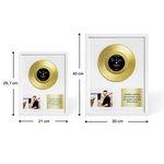 Gepersonaliseerde Vinyl Record Frame met Tekst en Foto Thuisdecoratie Trouwen Jubileum Herdenkingscadeau voor Koppel