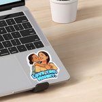 Personalisierte Rendering Cartoon Art Style Foto wasserdicht Label Aufkleber mit Text Gathering Party Geburtstag Weihnachten Geschenk für Familie Freunde