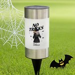 Personalised Halloween Cartoon Dog Waterproof Solar Garden Light with Name Removable Garden Decoration Halloween Gift for Family Gardening Lovers