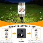 Personalisiertes Hund-Katze-Foto Solar Gartenlicht mit Flügel Pfoten Namen Balkon Garten Deko Erinnerung Geschenk für Tierliebhaber
