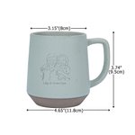 Personalized Engraved Line Art Photo Portrait 11.8 oz Ceramic Coffee Mug Daily Use Christmas Birthday Gift for Family Friends