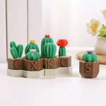 Spersonalizowany nadruk 3D Mini Cactus Clicky Fidget Toys z inicjałami Odstresowujący prezent urodzinowy na biurko dla miłośników roślin i dorosłych z ADHD