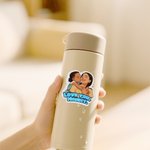Personalisierte Rendering Cartoon Art Style Foto wasserdicht Label Aufkleber mit Text Gathering Party Geburtstag Weihnachten Geschenk für Familie Freunde