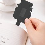 Henkilökohtainen Cartoon Musta Kid Magneettinen kirjanmerkki Clip nimi lukeminen tarvikkeet takaisin kouluun syntymäpäivälahja pojille tytöille Kirjanmyyjät