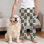 Pantaloni del pigiama lunghi personalizzati con foto e nome del tuo animale domestico regalo di compleanno per famiglia per amiche