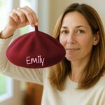 Cappello berretto in lana vintage personalizzato con nome ricamato Accessorio invernale Regalo di Natale per donne e uomini