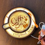 Personlig Latte art Cappuccino 3D kaffekopp Omgivande LED-ljus med texter Hem Kaffe Bar Dekor Öppning Födelsedagspresent för kaffeälskare