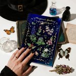 Cahier à spirales A5 gothique étoilé personnalisé avec nom Utilisation quotidienne Cadeau d'Halloween pour les amateurs de livres et les passionnés de plantes gothiques