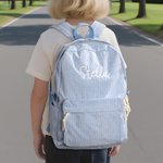 Personalised Multicolor Corduroy Toddler Backpack with Embroidered Name Birthday Back to School Gift for Kids Toddlers
