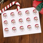 Etiquettes personnalisées pour le Père Noël avec nom Décoration de Noël pour la famille et les amis