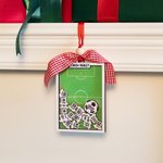 Personalised Football Field Jerseys Shaker Ornament with 1-20 Names and Numbers Team Club Appreciation Christmas Gift for Coach Manager Teammate