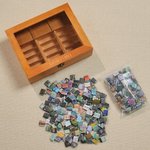 Bibliothèque miniature en bois personnalisée pour soulager l'anxiété avec texte et mini-livres Décoration de bibliothèque pour la maison Cadeau d'anniversaire pour les amoureux des livres