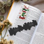 Clip segnalibro magnetico personalizzato con nome Babbo Natale Elk Design Regalo di Natale per amico amante dei libri