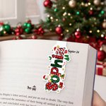 Clip segnalibro magnetico personalizzato con nome Babbo Natale Elk Design Regalo di Natale per amico amante dei libri