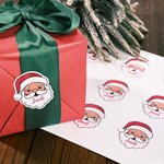 Etiquettes personnalisées pour le Père Noël avec nom Décoration de Noël pour la famille et les amis