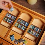 Bibliothèque miniature en bois personnalisée pour soulager l'anxiété avec texte et mini-livres Décoration de bibliothèque pour la maison Cadeau d'anniversaire pour les amoureux des livres