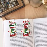 Clip segnalibro magnetico personalizzato con nome Babbo Natale Elk Design Regalo di Natale per amico amante dei libri