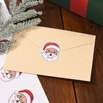 Etiquettes personnalisées pour le Père Noël avec nom Décoration de Noël pour la famille et les amis