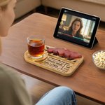 Personlig klaffbräda med filmlinjer Namn och datum Daglig användning Födelsedagspresent till matlagningsälskare Te-entusiaster