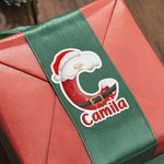Personalisierte Weihnachtsmann Weihnachten erste wasserdichte Aufkleber Etiketten mit Namen Weihnachtsdekoration Party Favors für Familie Kinder