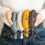Portamonete in pelle PU personalizzato con nome stile moda ragazza fiore di nascita accessorio regalo di compleanno o Natale per donne