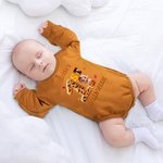 Personlig söt halloweenkostym med tecknad karaktär Baby Romper med namn 1:a halloweenpresent till nyblivna föräldrar