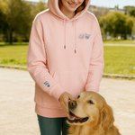 Personalized Embroidered Pet Face Photo Multicolor T-shirt Sweatshirt Hoodie with 1-2 Names Daily Wear Birthday Pet Memorial Gift for Pet Lovers