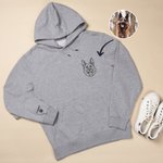 Personalized Embroidered Pet Face Photo Multicolor T-shirt Sweatshirt Hoodie with 1-2 Names Daily Wear Birthday Pet Memorial Gift for Pet Lovers